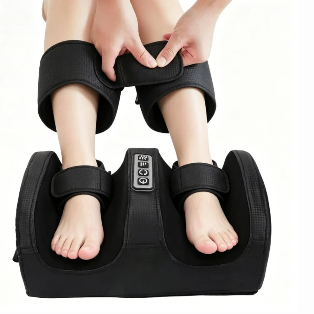 Fötterna i fotmassageapparaten